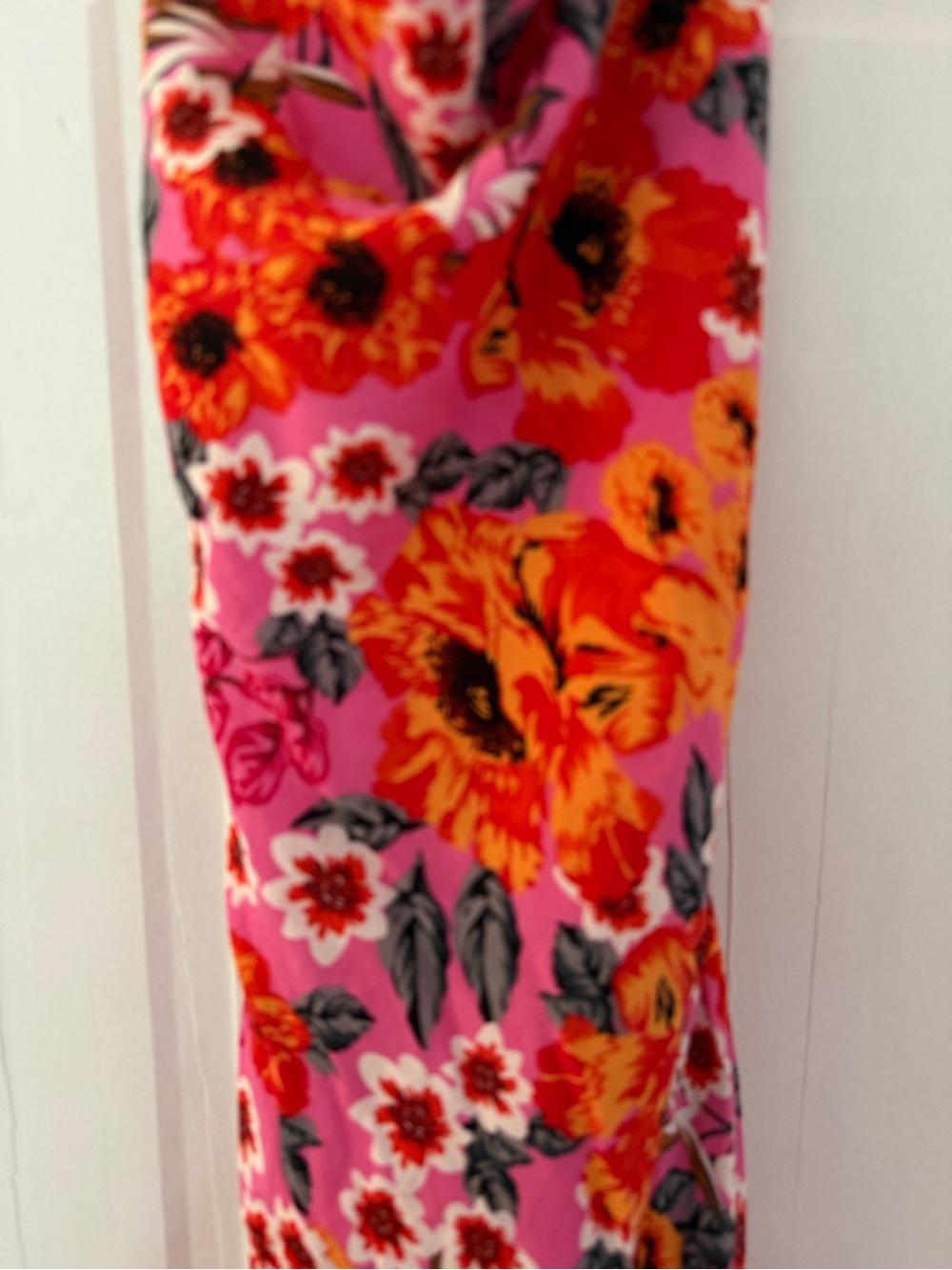 Pink Floral Slip Dress - Picture 5 of 6